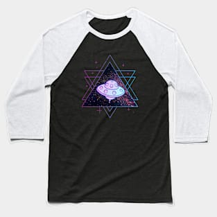 Galaxy UFO Space Baseball T-Shirt